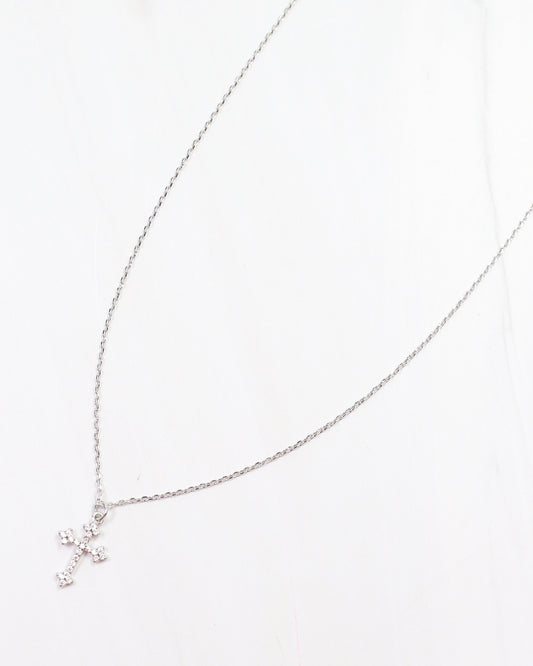 Camden Road Cross Necklace Silver