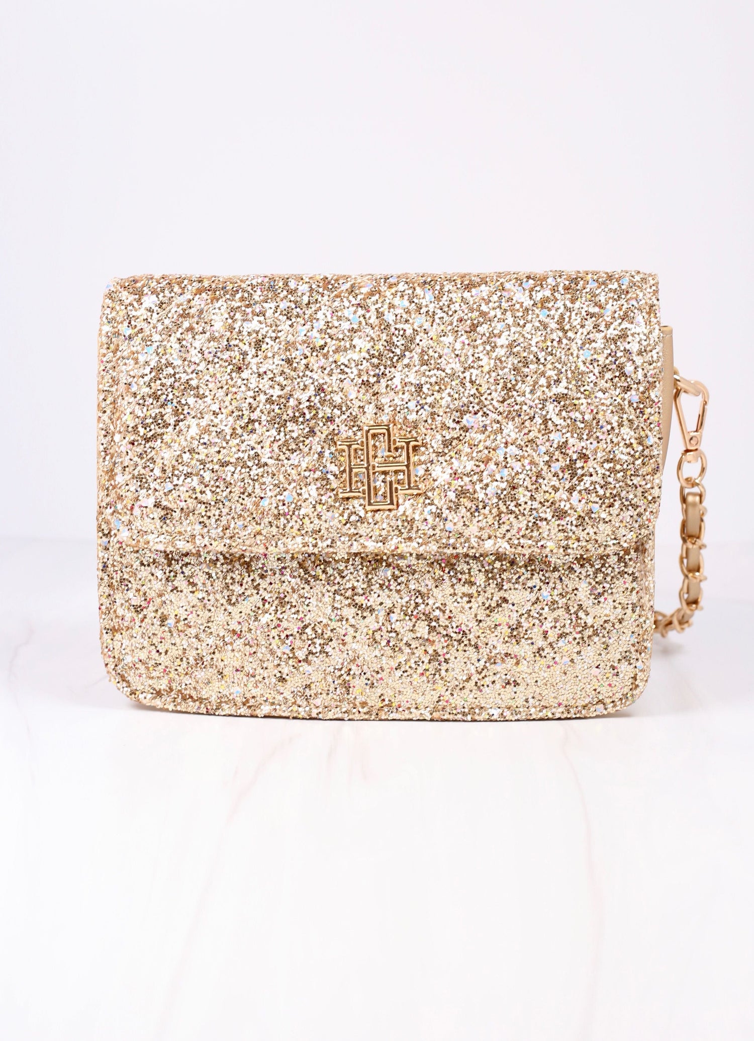 Evelyn Crossbody GLITTER GOLD - Caroline Hill