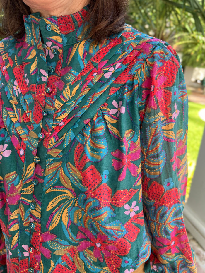 Exotic Garden Blouse - Caroline Hill