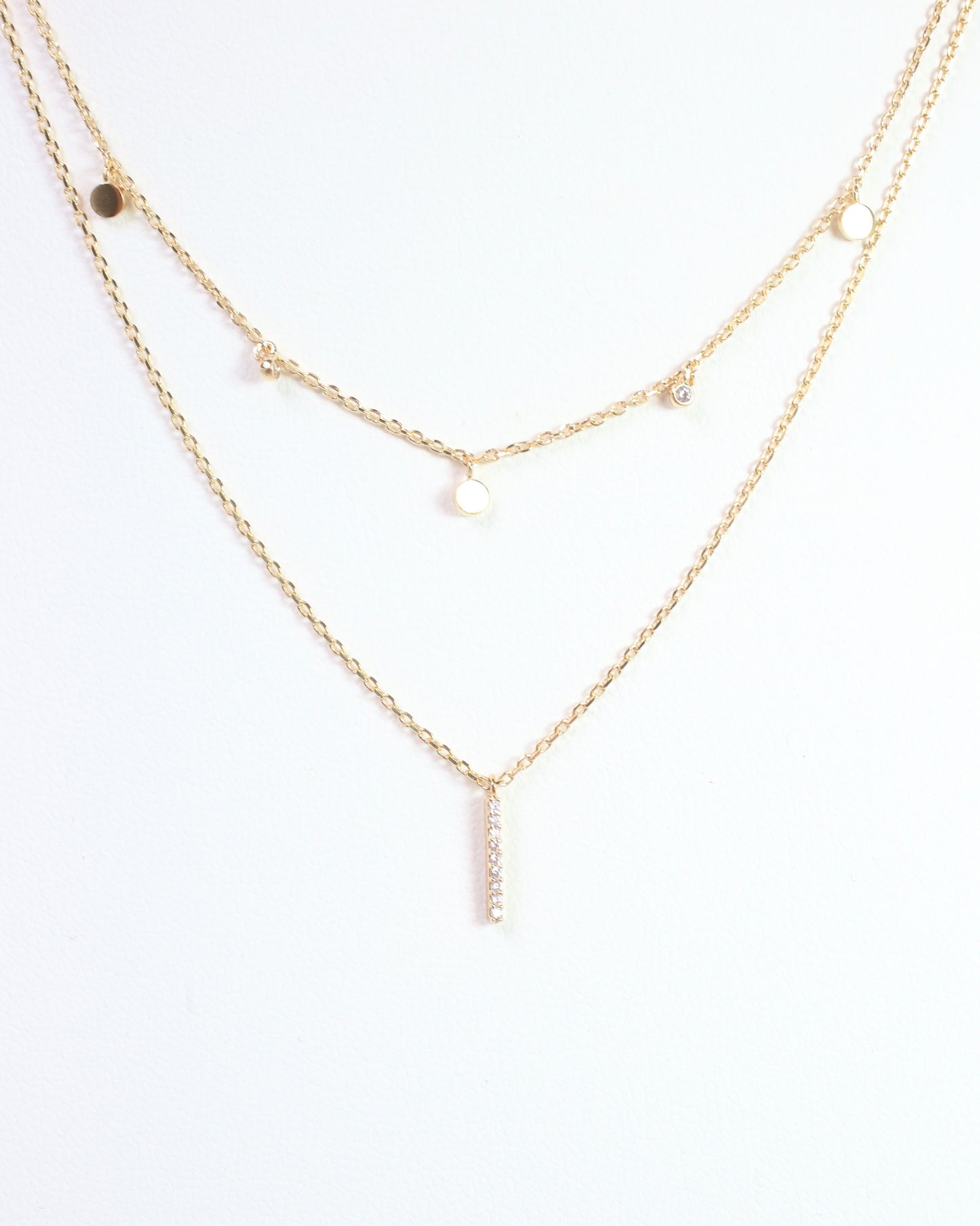 Life is Simple Necklace Gold