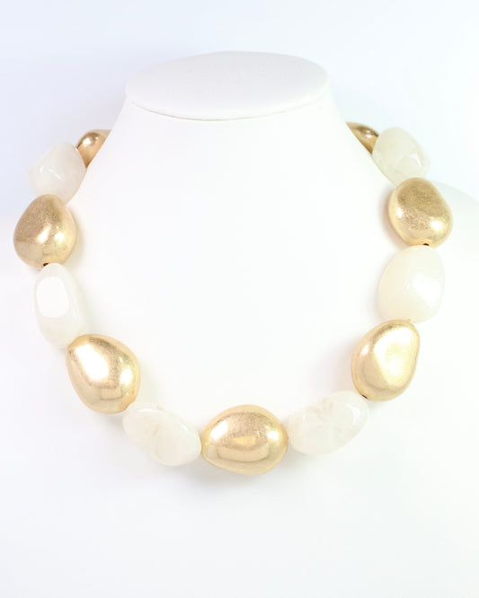 Alfred Beaded Necklace Ivory