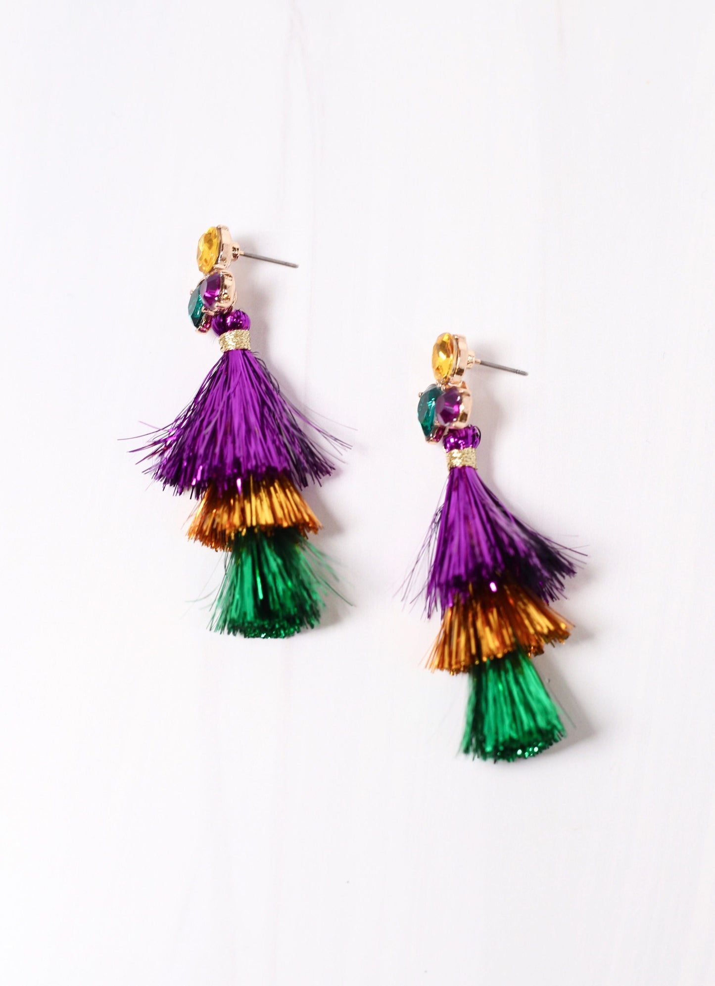 Fat Tuesday Tassel Earring MULTI - Caroline Hill