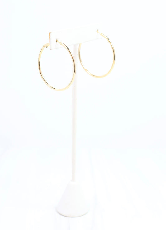 Rinaldi Hoop Earring Shiny Gold