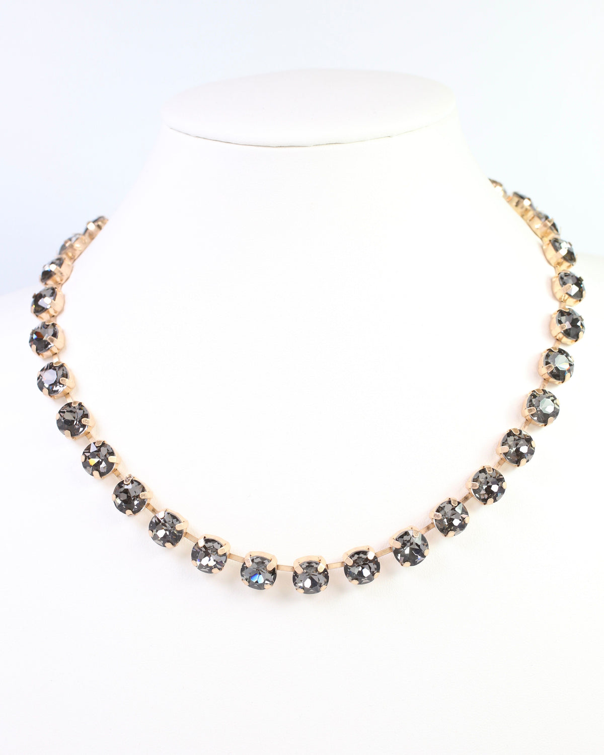 Andi Rhinestone Necklace Black Diamond