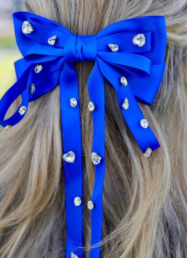 Futrelle CZ Hair Bow BLUE - Caroline Hill