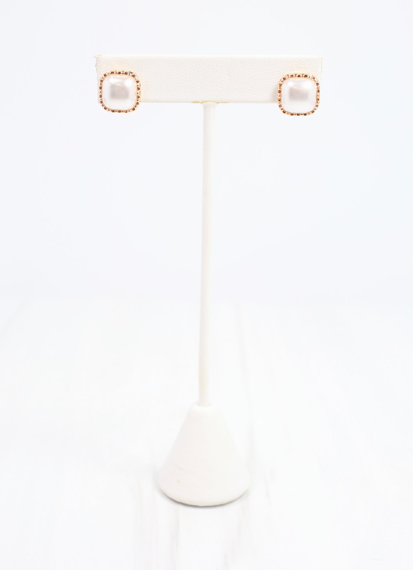 Mariah Pearl Stud Earring Cream