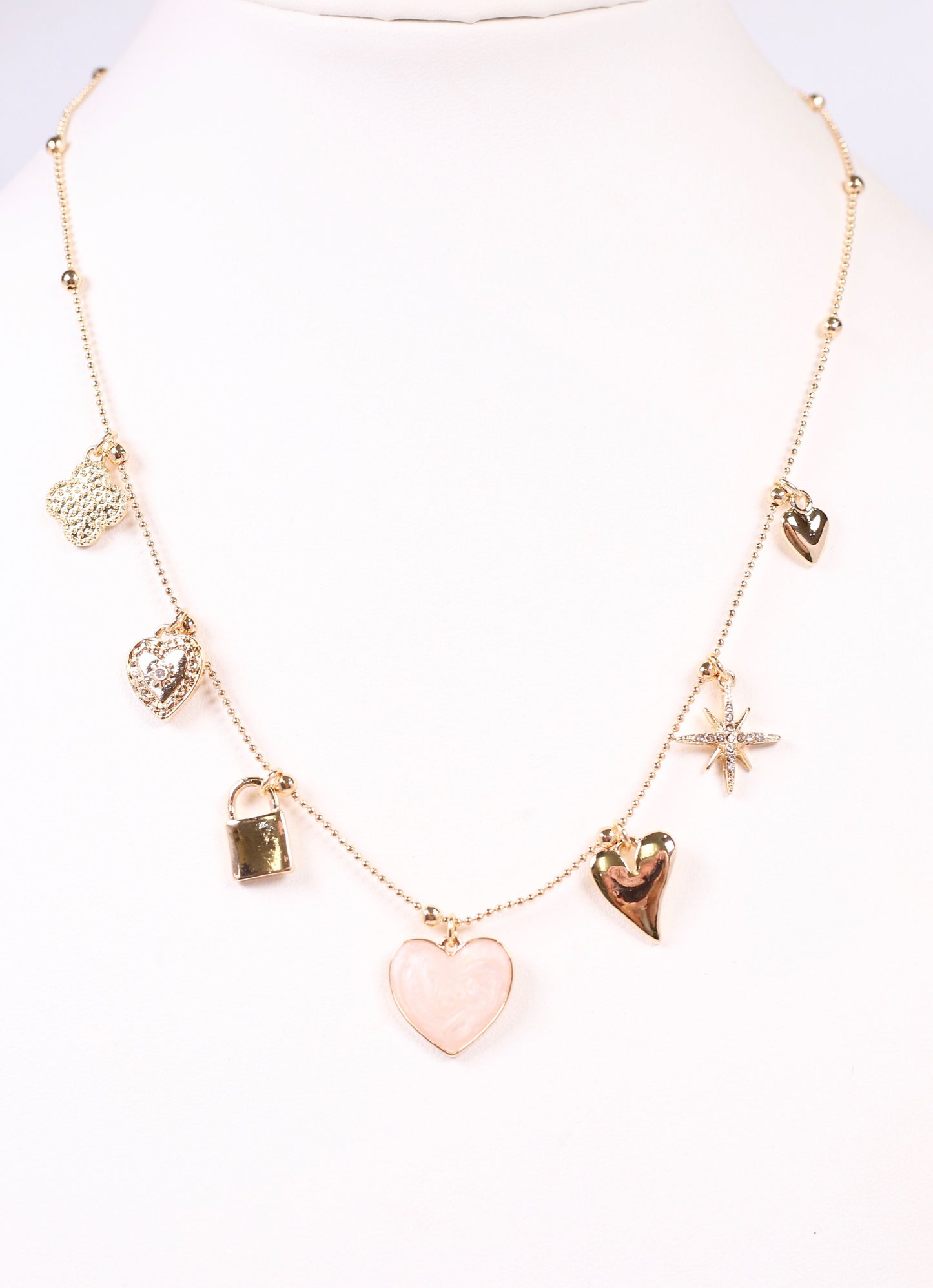 Stamberg Charms Necklace GOLD