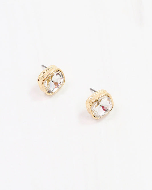 Fontaine Crystal Stud Gold