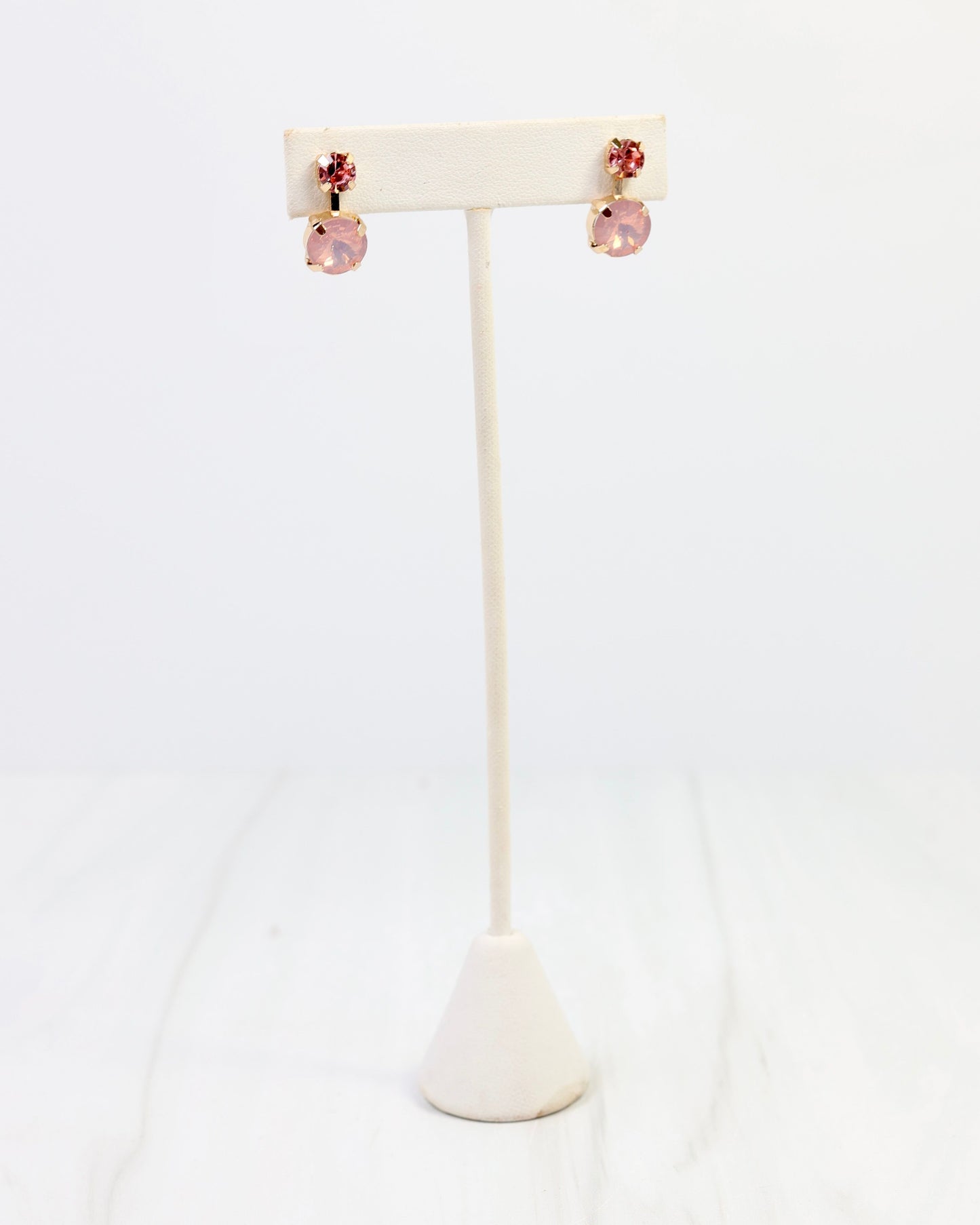 Radcliffe Rhinestone Earring Pink Opal