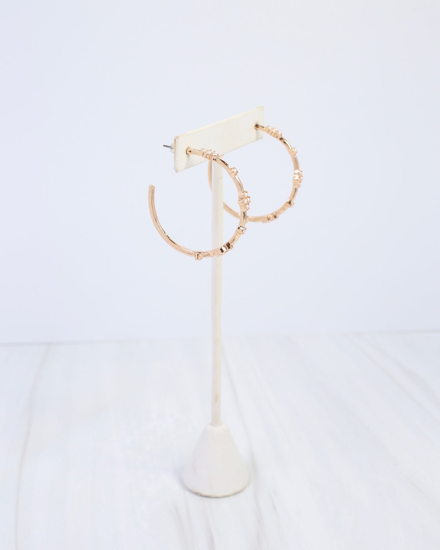 Stillwater Pearl Hoop Earring Gold