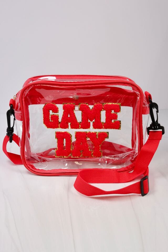 Game Day Clear Crossbody RED - Caroline Hill
