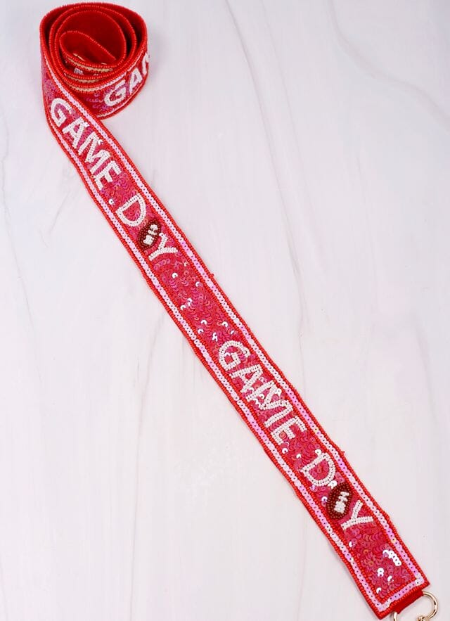 Game Day Sequin Strap RED - Caroline Hill