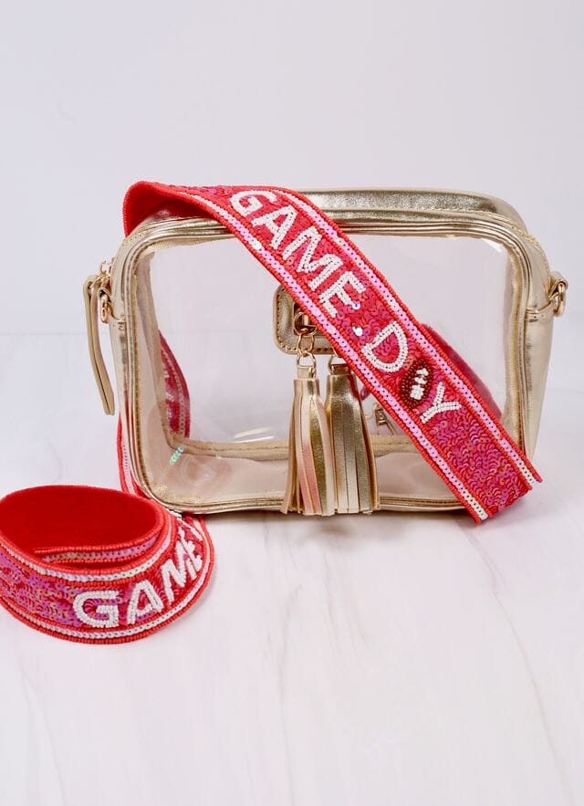 Game Day Sequin Strap RED - Caroline Hill