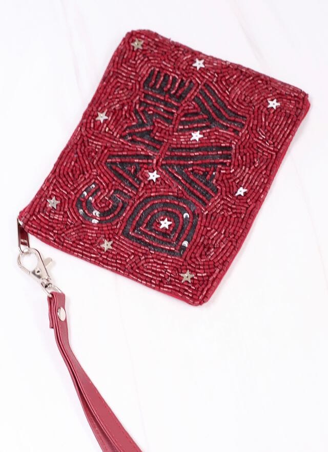 Game Day Star Wristlet GARNET BLACK - Caroline Hill