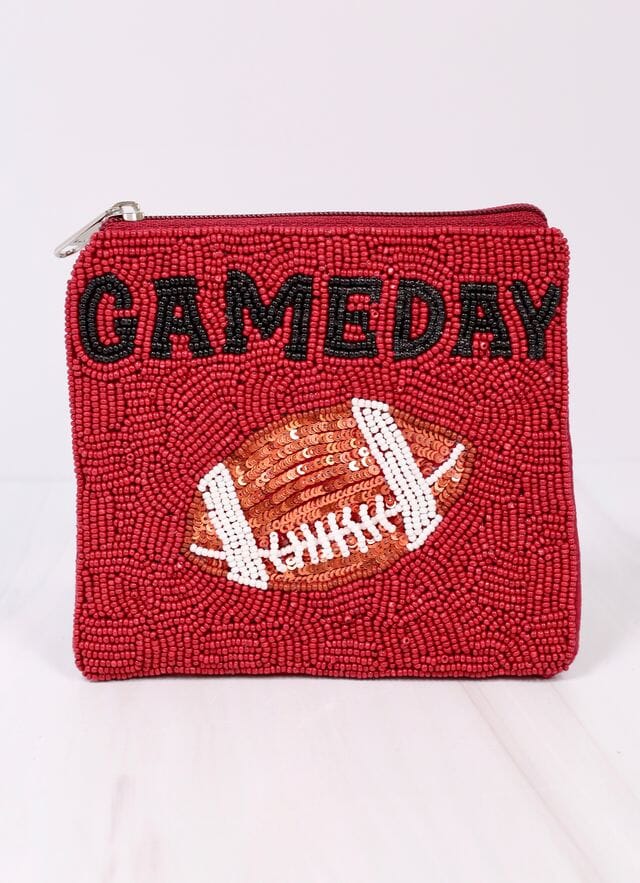 Gameday Football Pouch GARNET BLACK - Caroline Hill