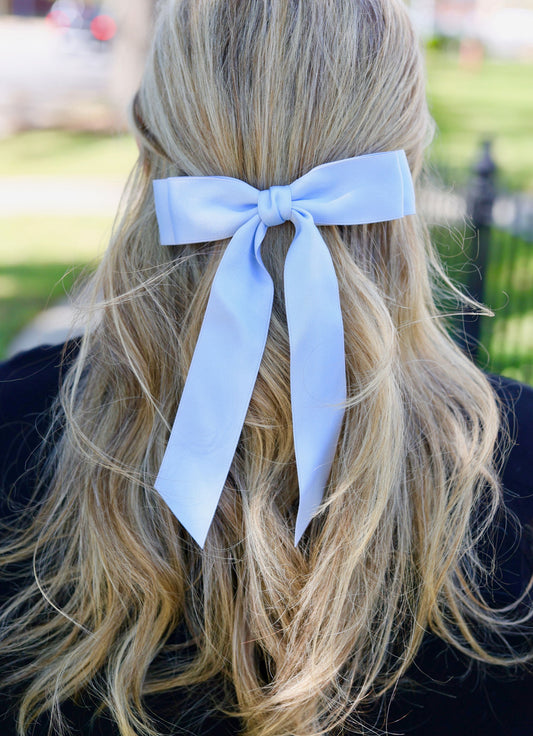 Gertrude Hair Bow LIGHT BLUE - Caroline Hill