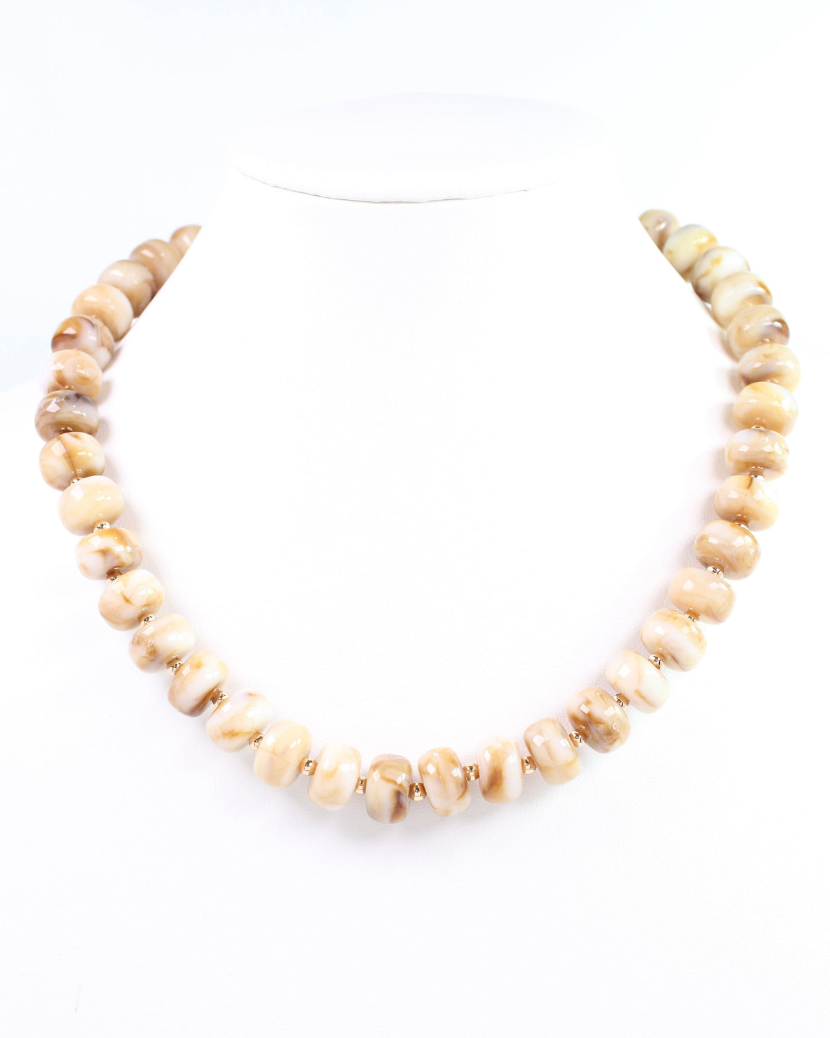 Tanner Beaded Necklace Brown