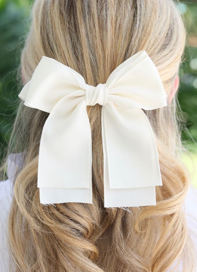 Gino Hair Bow IVORY - Caroline Hill