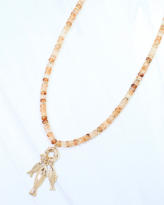 Fraley Fish Necklace Gold