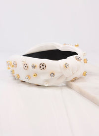 Goalkeeper Soccer Headband WHITE - Caroline Hill