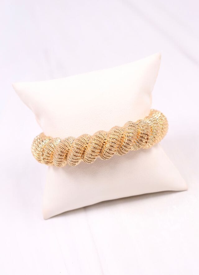 Governor Twisted Stretch Bracelet GOLD - Caroline Hill