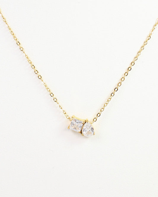 Windsor CZ Necklace Gold