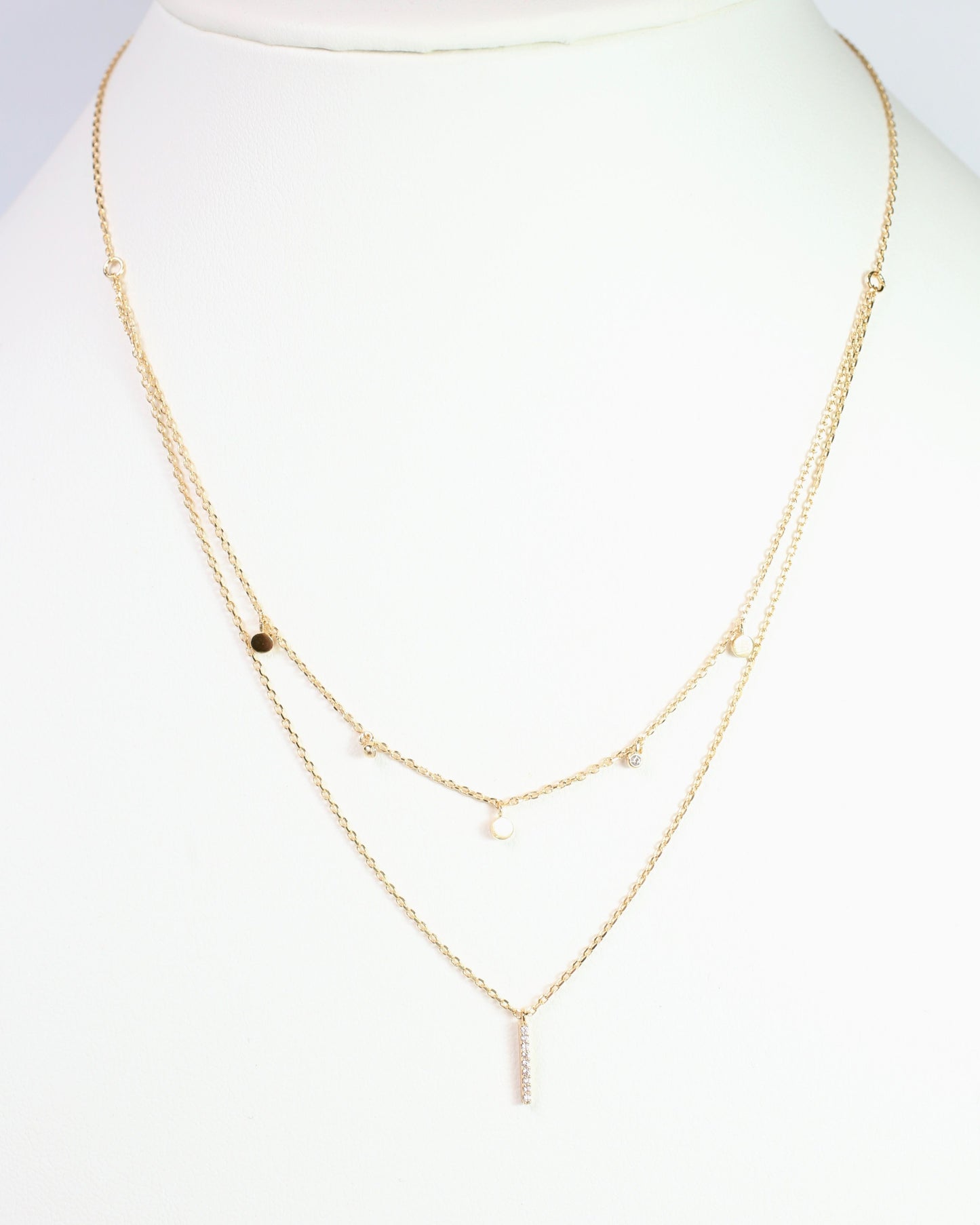 Life is Simple Necklace Gold