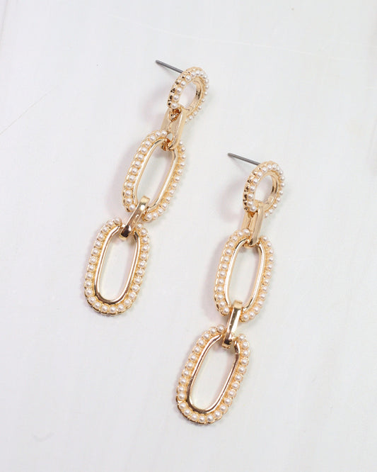 Lettie Link Post Earring Pearl