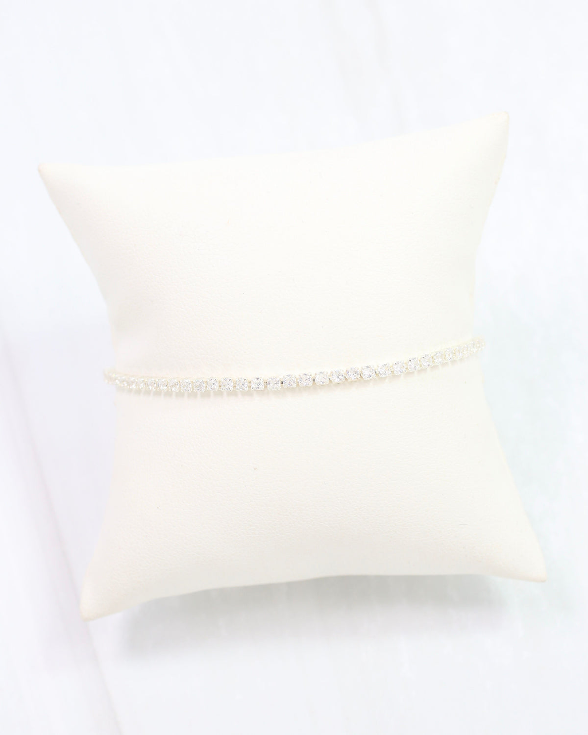 Luna Delicate CZ Tennis Bracelet WR Silver
