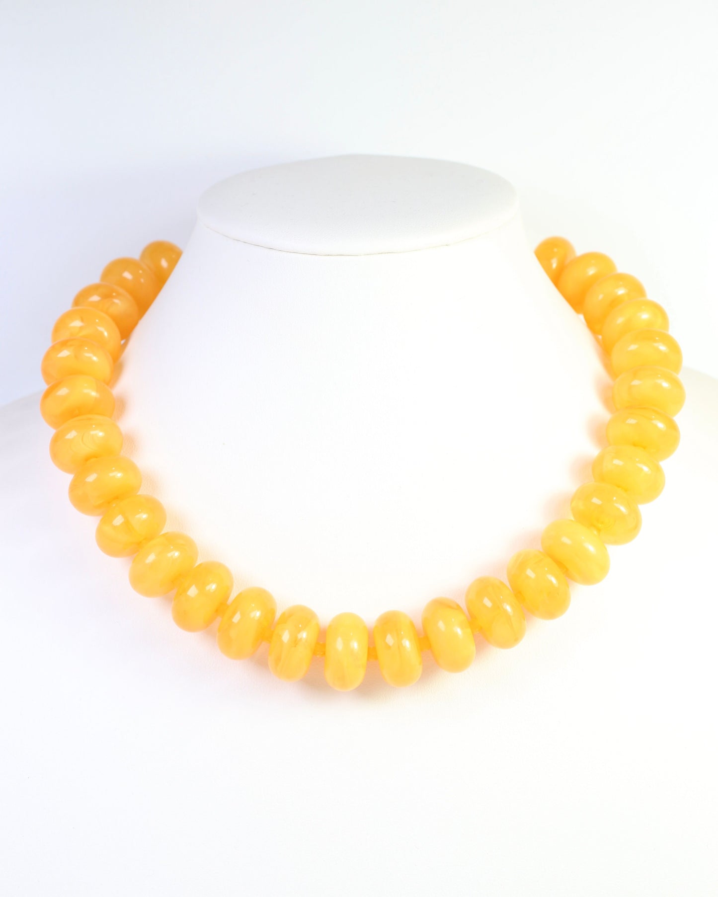 Davis Beaded Necklace Mustard