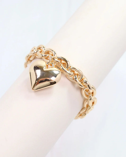 Mayson Link Stretch Bracelet Gold