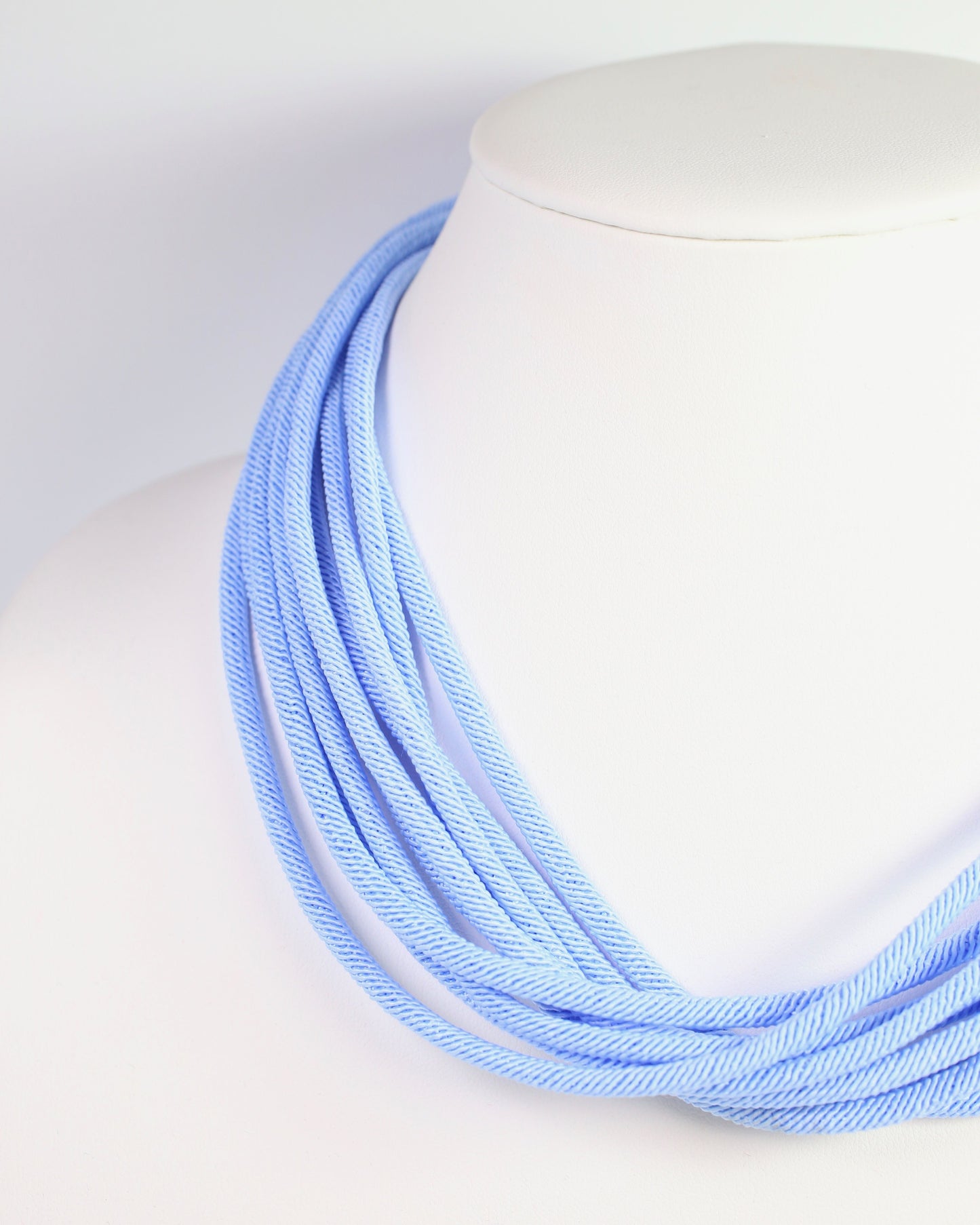 Cranston Cord Necklace Light Blue
