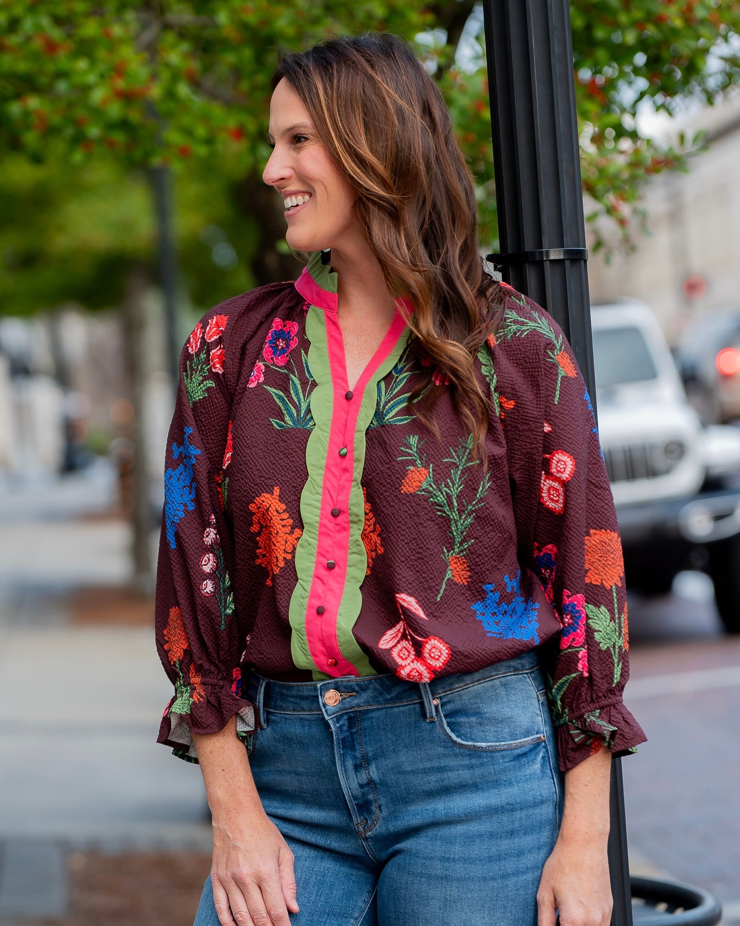 Lincoln Floral Print Top