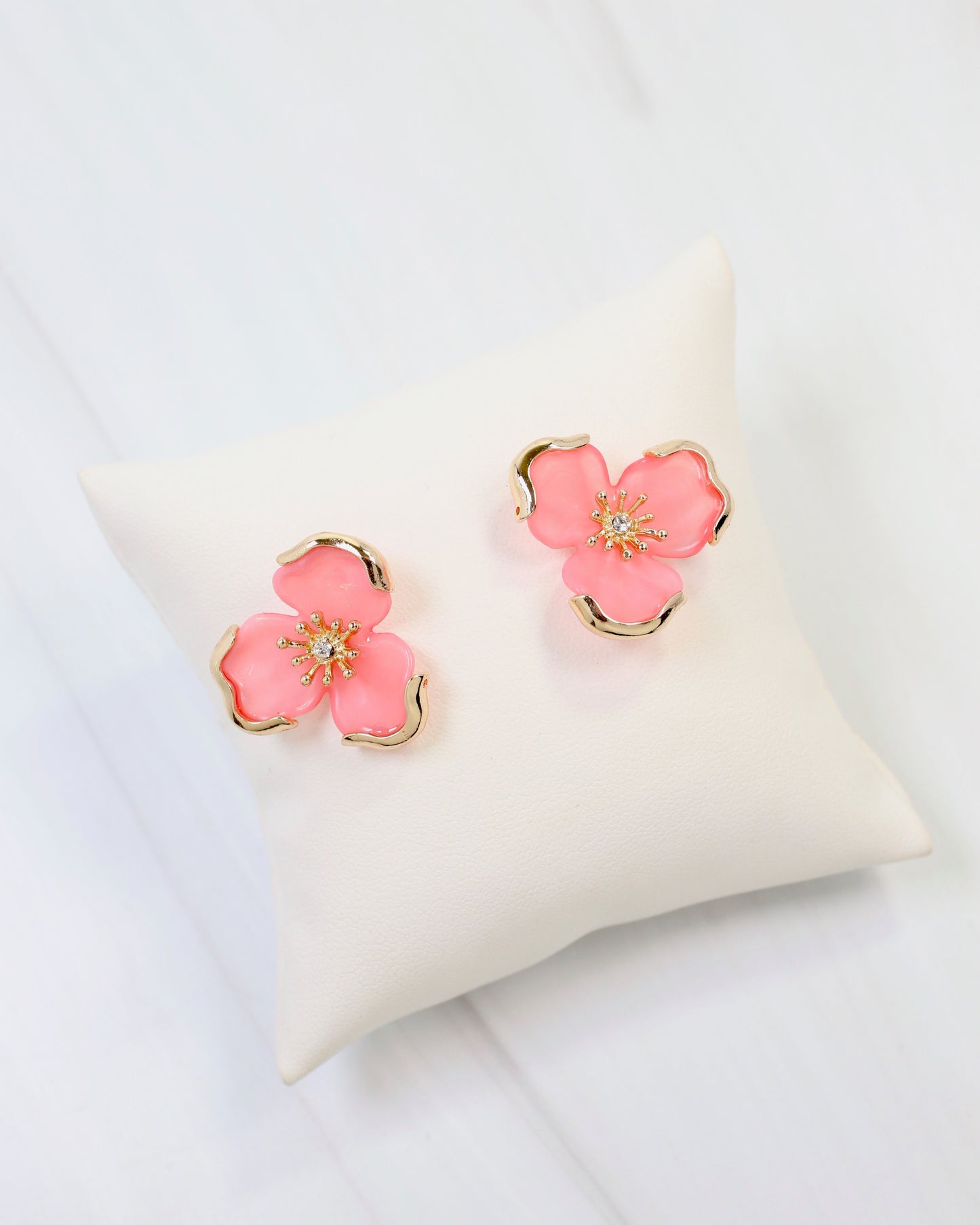 Eveleth Flower Post Earring Pink