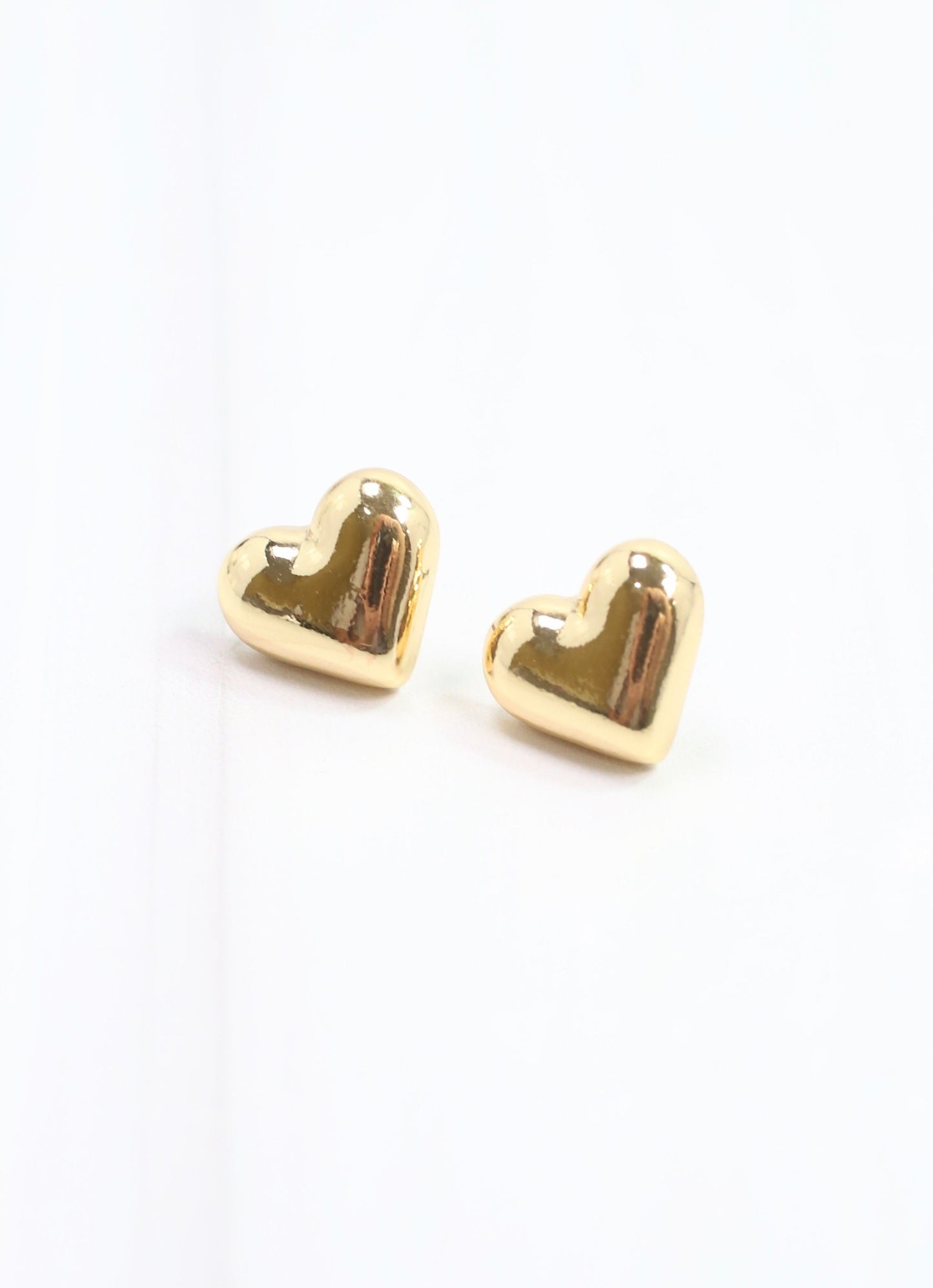 Toby Heart Stud Earring Gold