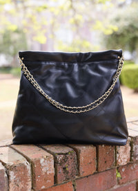 Harlow Tote with Pouch BLACK - Caroline Hill