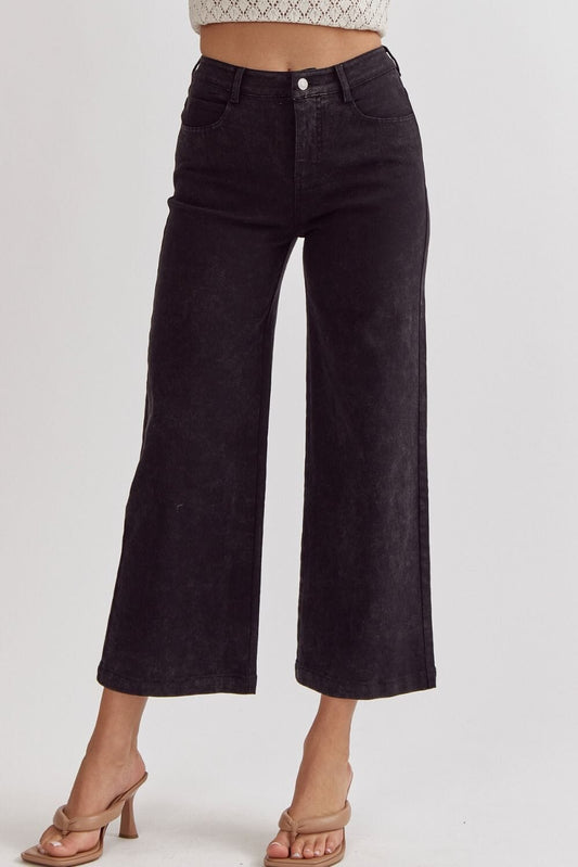 Harrison High Waisted Black Pants - Caroline Hill