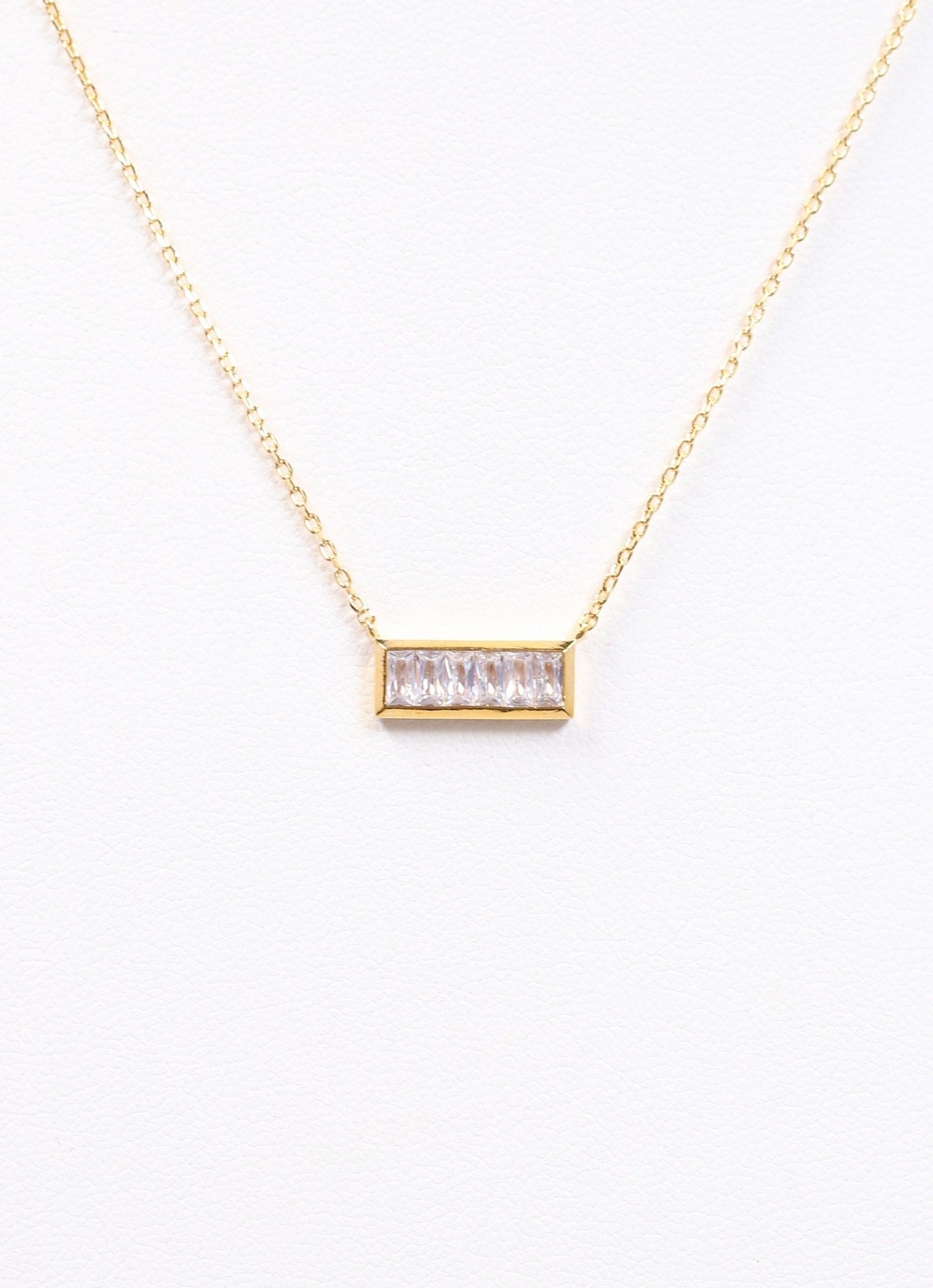 Highlands CZ Necklace GOLD - Caroline Hill