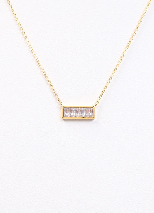 Highlands CZ Necklace GOLD - Caroline Hill