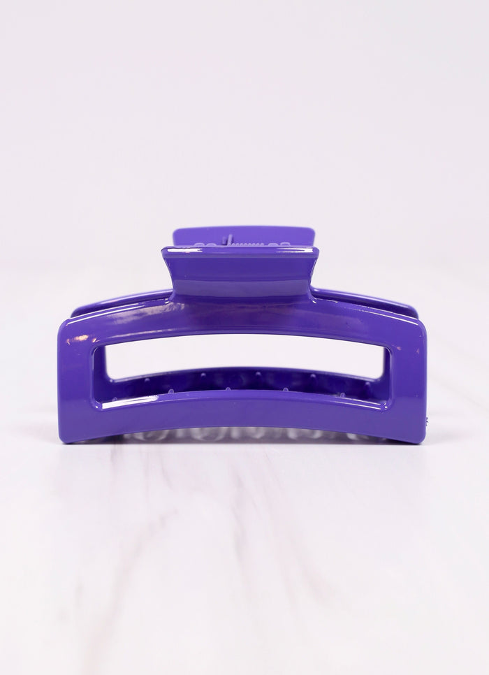 Hollybrooke Hair Clip PURPLE - Caroline Hill