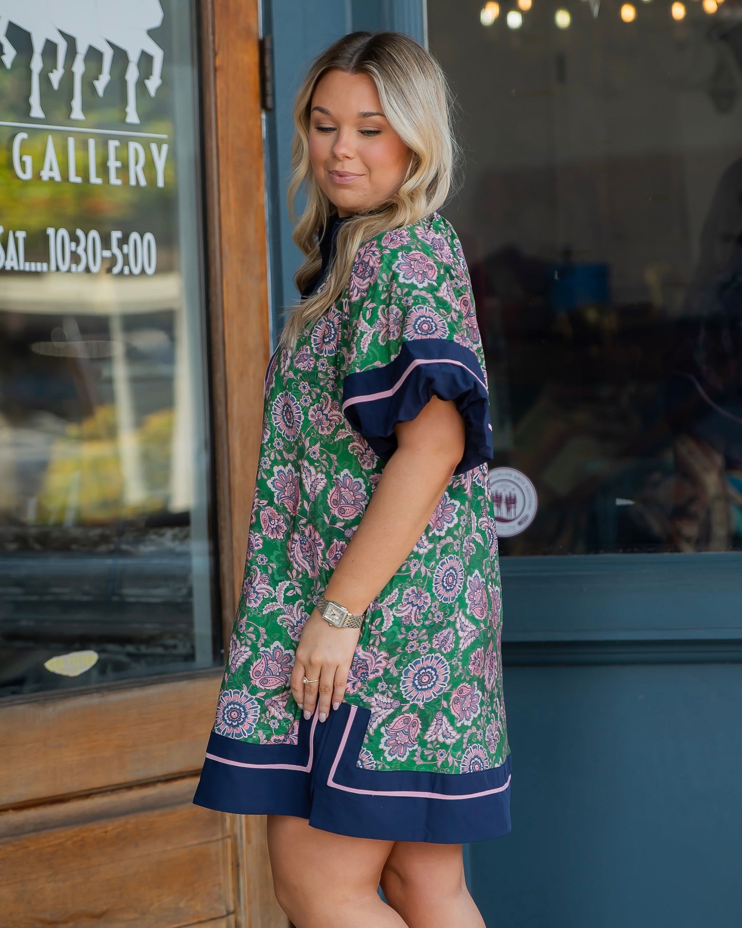 Savannah Floral Paisley Print Dress