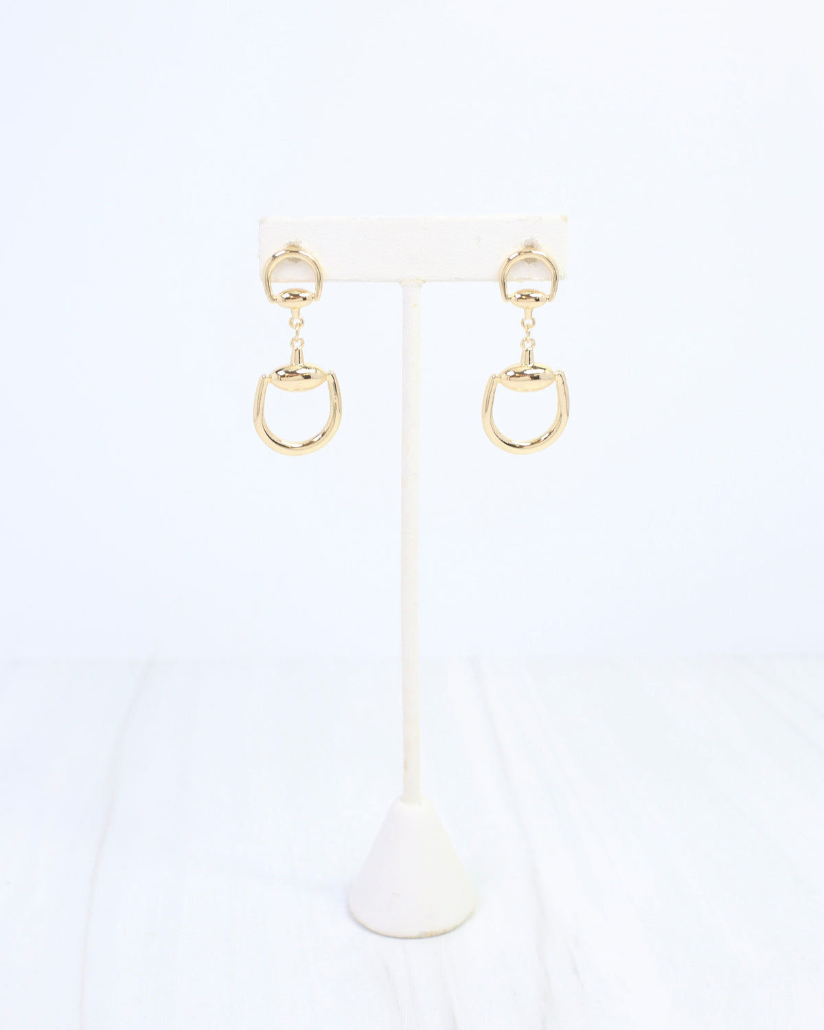 Logan Horsebit Dangle Earring Gold