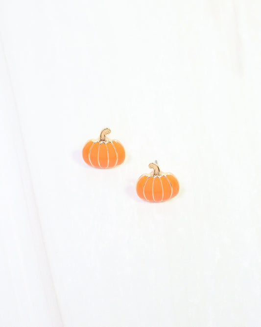 Prikley Pumpkin Stud Orange