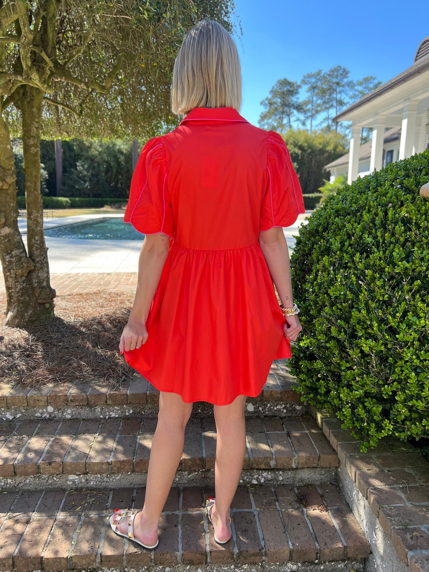 Tulip Season Red Mini Dress