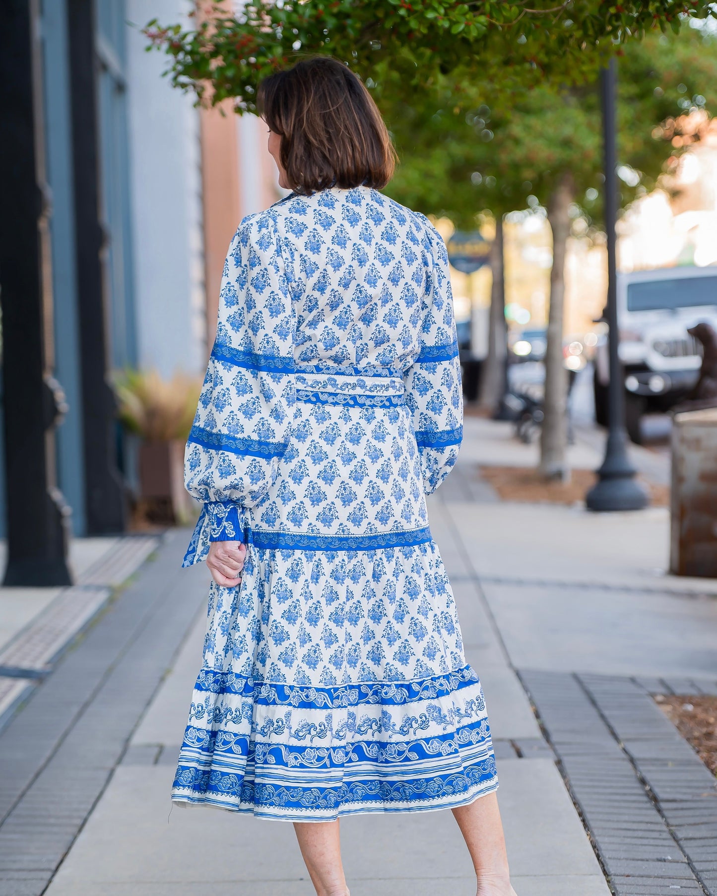 Xenia Azure Muse Midi Dress