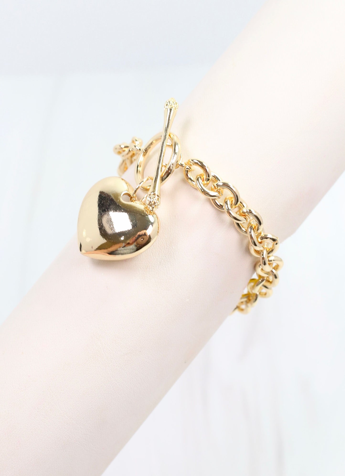 Huston Heart Bracelet Gold