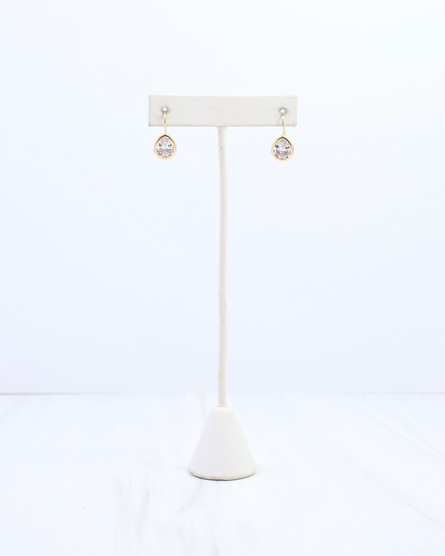 Everlee Teardrop CZ Earring WR Gold