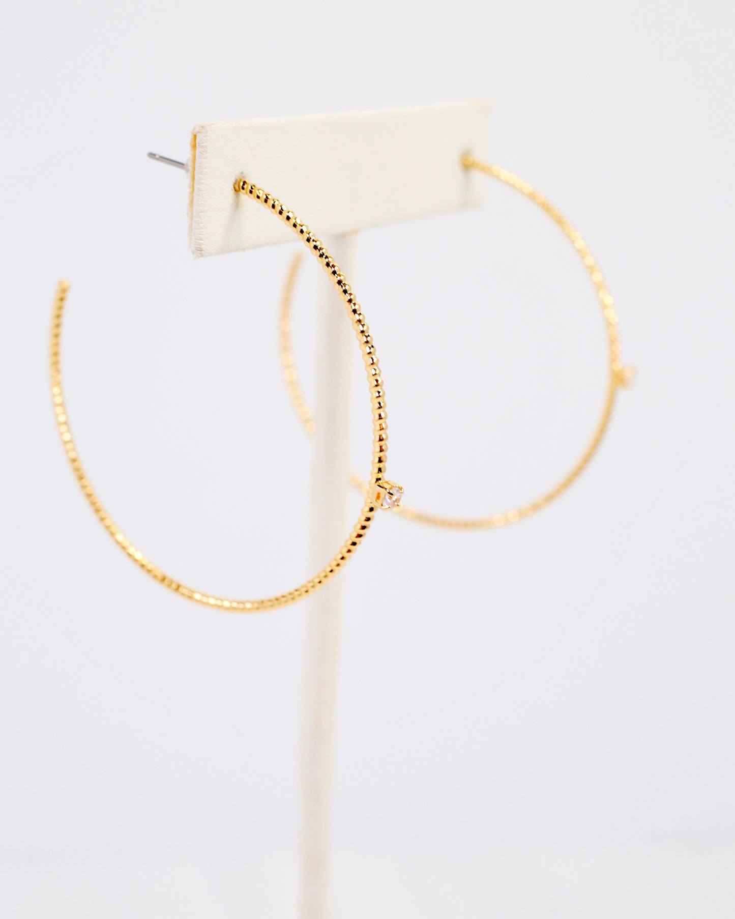 Watertown Textured Hoop Earring Gold