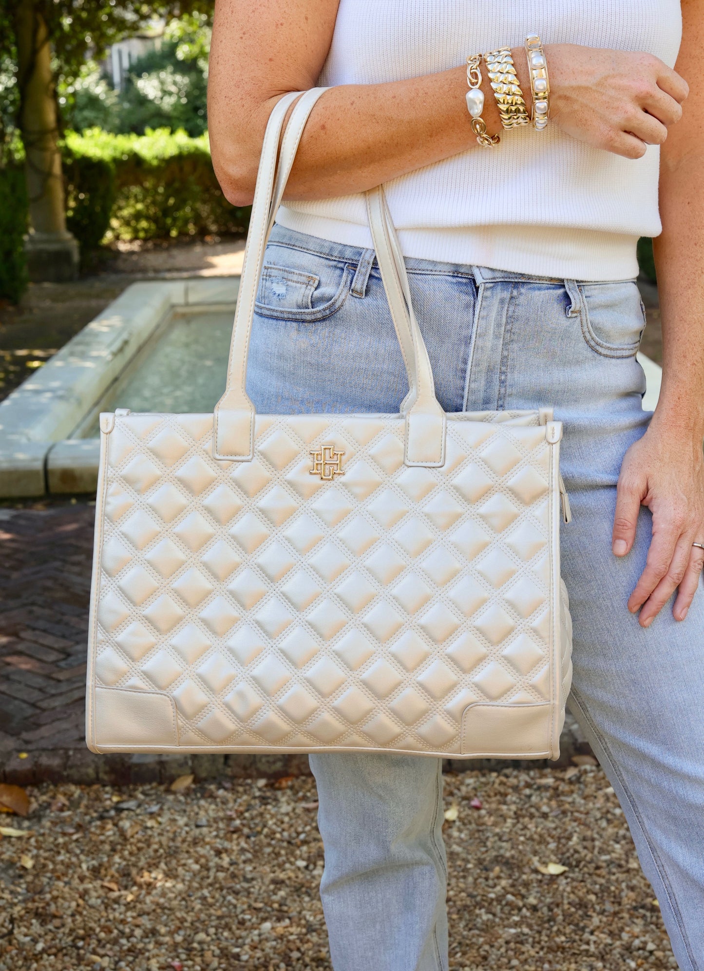 Shane Tote Pearl Quilted DQ