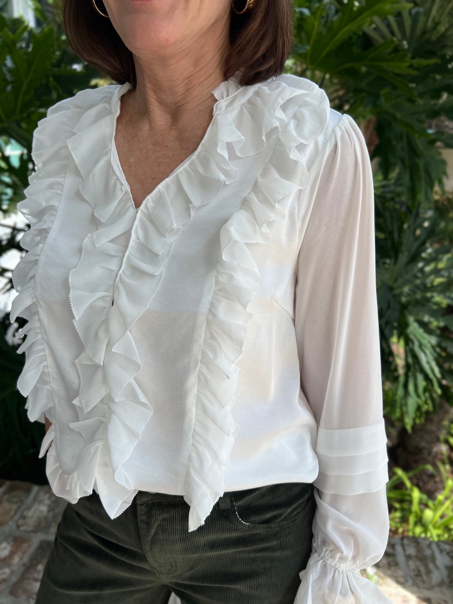 In My Queen Era Ruffle Blouse - Caroline Hill